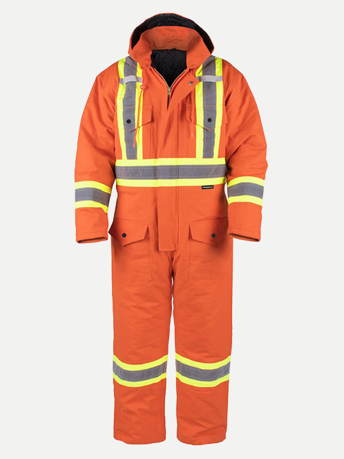 Terra Insulated Duck Hi Vis Coverall