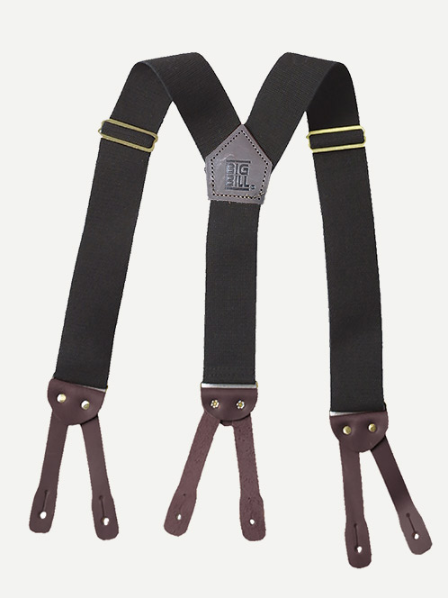 Wholesale SUPERFINDINGS 1pc Gneuine Leather Suspenders Wide Button