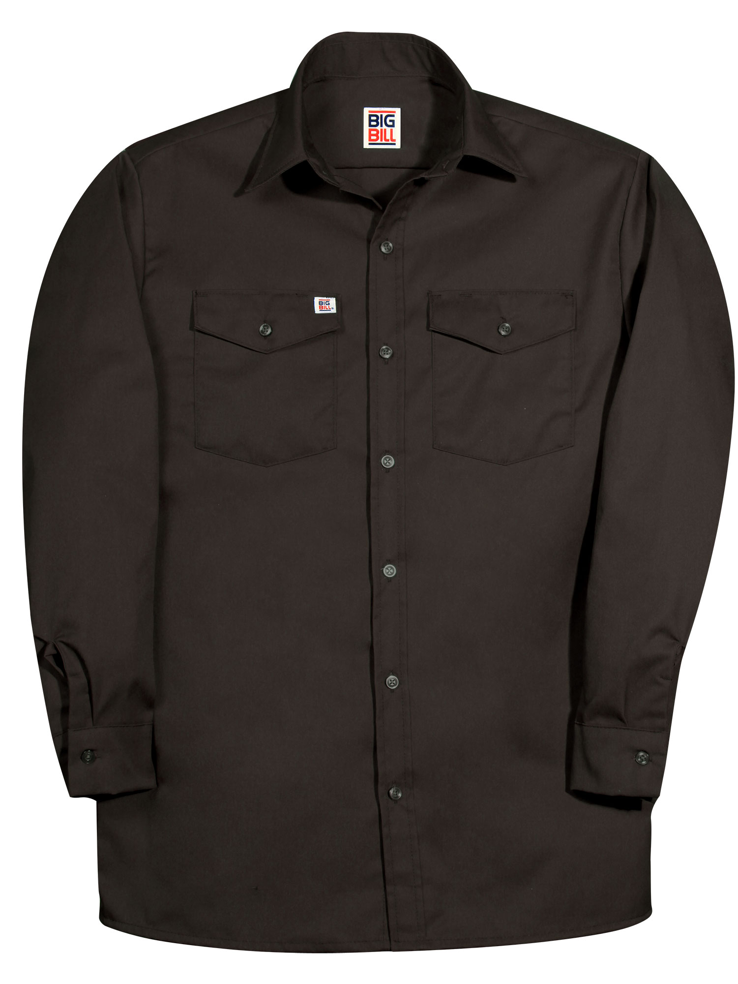 Big Bill Long Sleeve Button Front Closure Work Shirt - 147