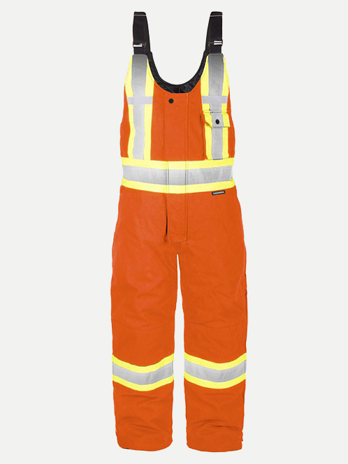 Terra High Visibility Canvas Insulated Overalls